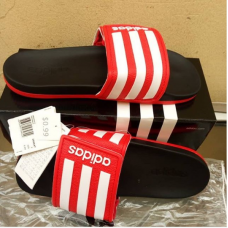 Adidas Slide - Bright Red Stripes